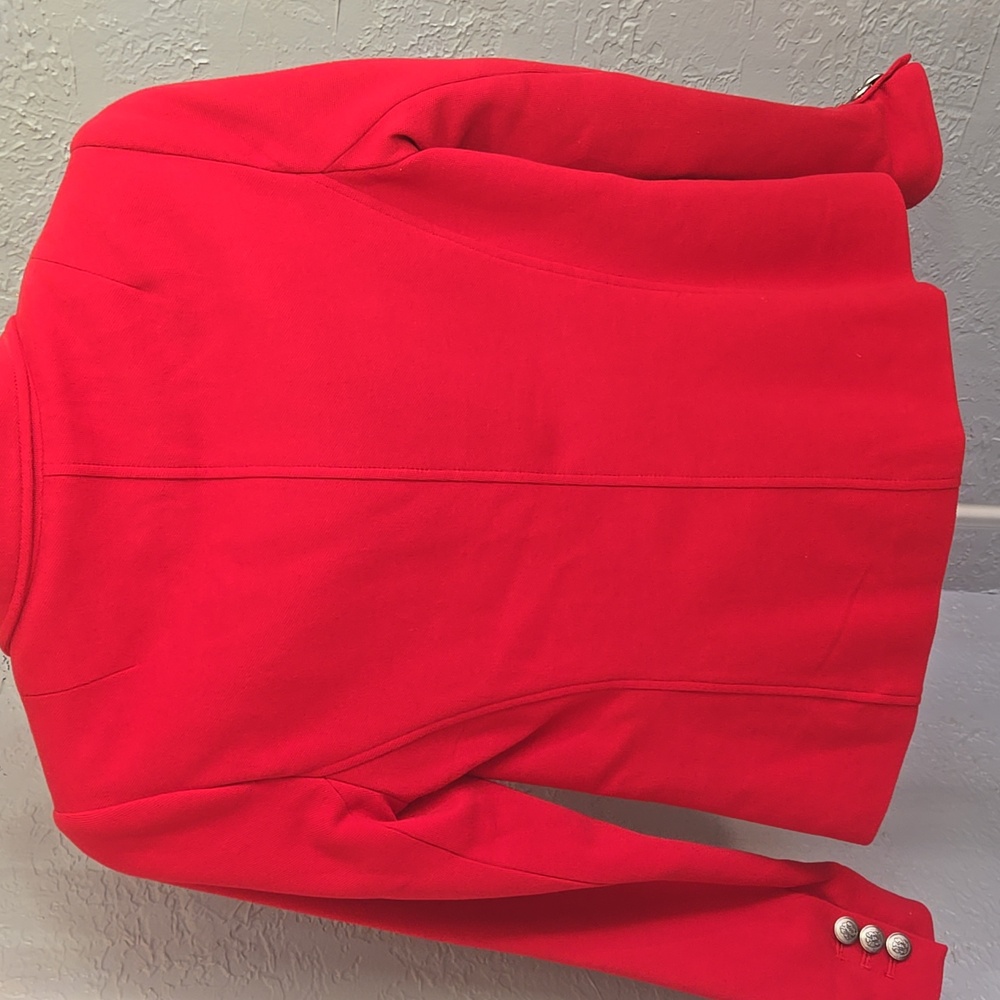 ^Banana Republic Vibrant Red Single Button Blazer Career Buisness Office - Picture 10 of 10